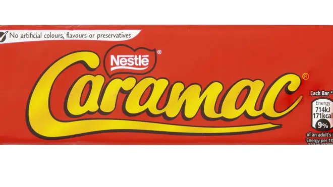 Caramac巧克力棒包装艺术品